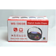 Altavoz WS-1803B Bluetooth USB pendrive TF card memoria radio con LED