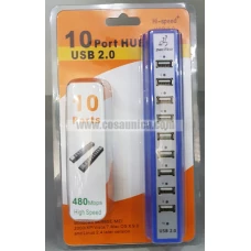 10 USB puerto HUB con fuente alimentación 