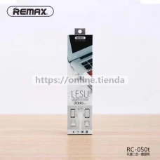 Remax RC-050t Lesu cable 2 en 1 para iphone y microusb v8